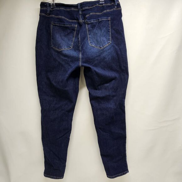 Ymi Womens Blue Distressed Jeans Size 20 - Picture 7 of 16